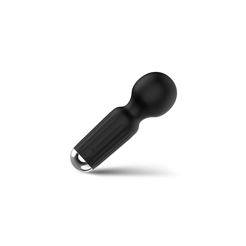 Mini Massage Wand Vibrator side view black