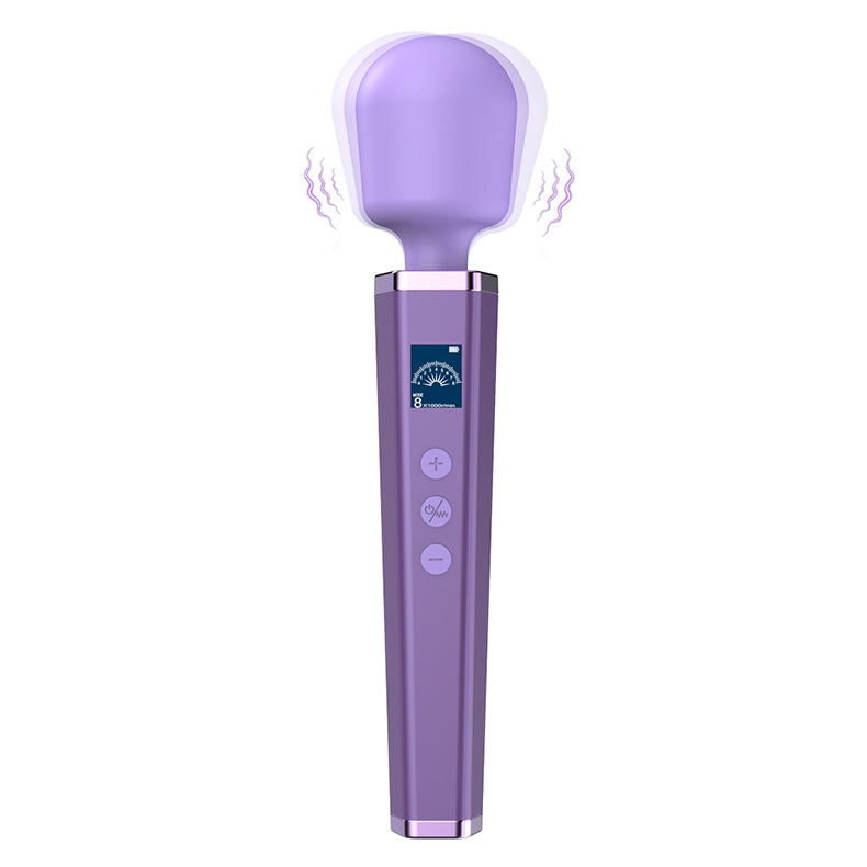 Youngwill-LCD Display Powerful Massage Wand Vibrator