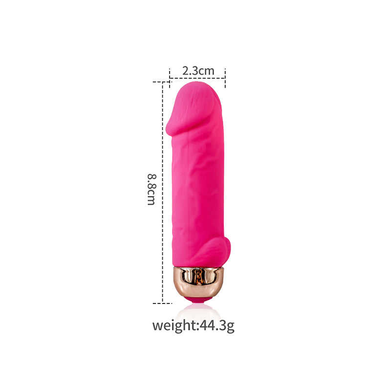 Youngwill-Realistic Mini Dildo Bullet Vibrator