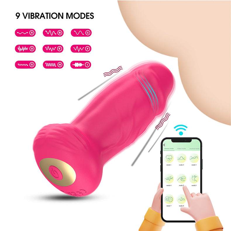 Youngwill-Remote Control Realistic Dildo Butt Plug