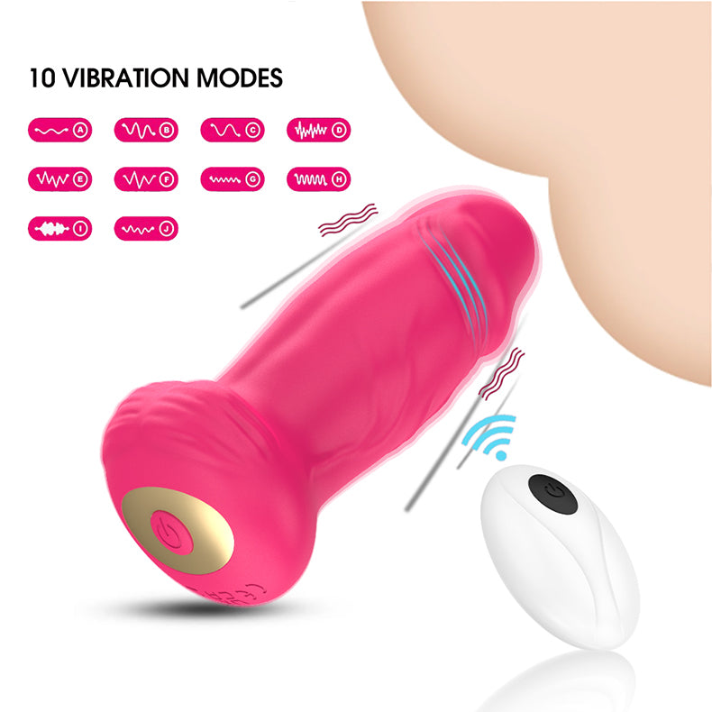 Youngwill-Remote Control Realistic Dildo Butt Plug