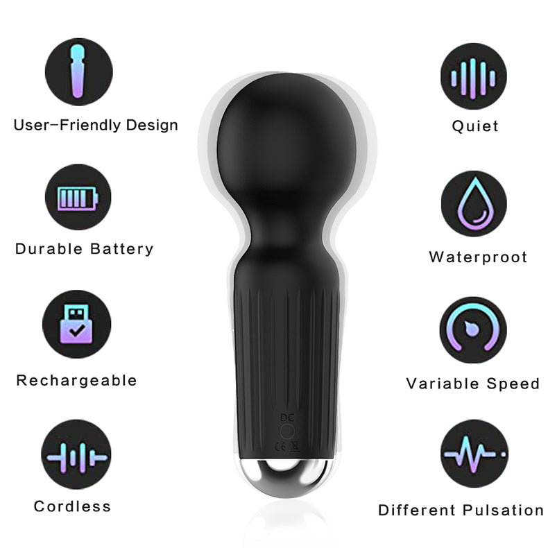 Mini Massage Wand Vibrator features