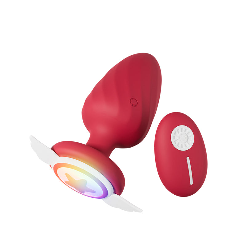 Youngwill Remote Control Vibrating Butt Plug with LED Light
