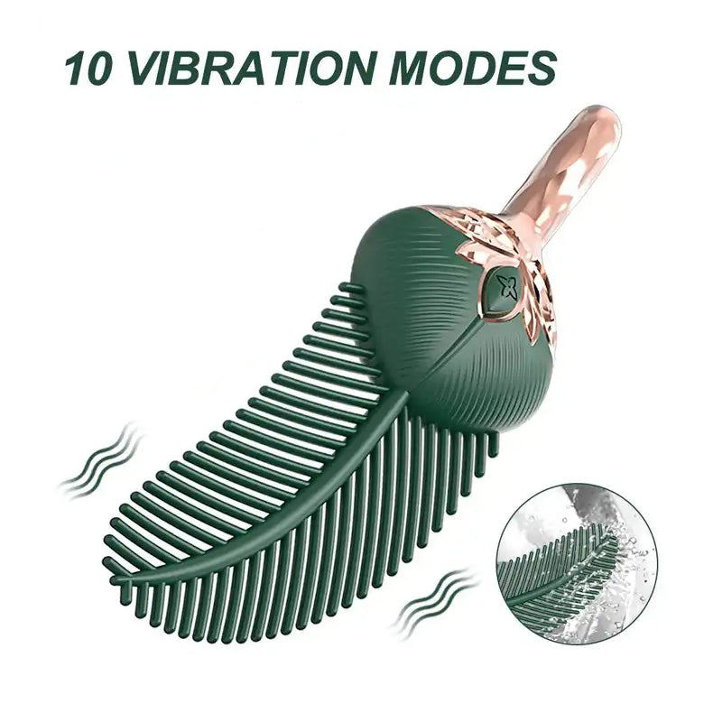 Feather Vibrator Tease Sex Toy  function