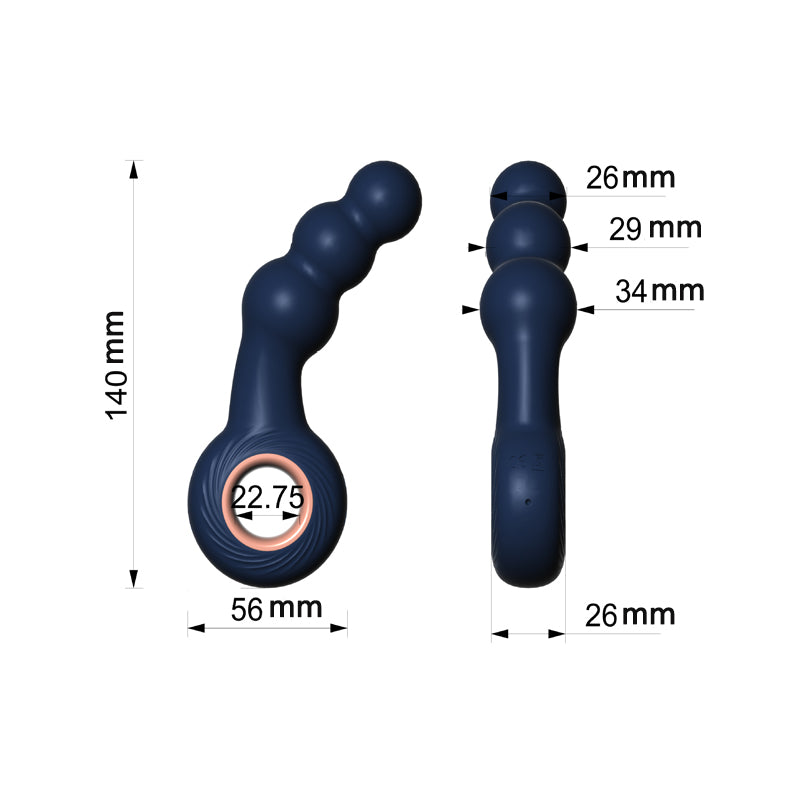 Hand-held Ring Anal Bead-size