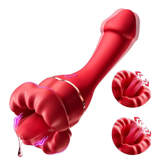 Youngwill-Double-head Tongue Licking G-spot Vibrator