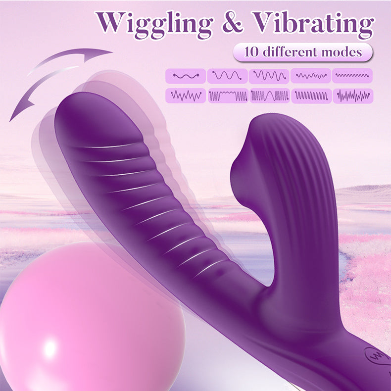 Youngwill-Rabbit Sucking Vibrator G-spot Buckling Vibrator