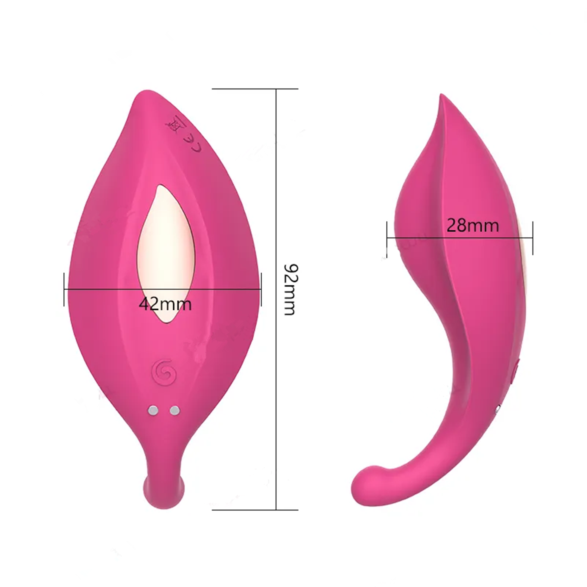 Butterfly Wearable Vibrator-size