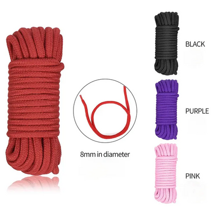 Youngwill-10m BDSM Bondage Soft Cotton Rope Bondage Supplies