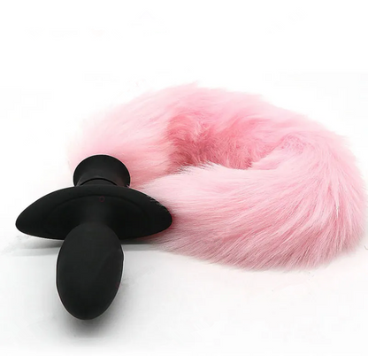 Youngwill Anal Plug Vibrator With Fox Tail