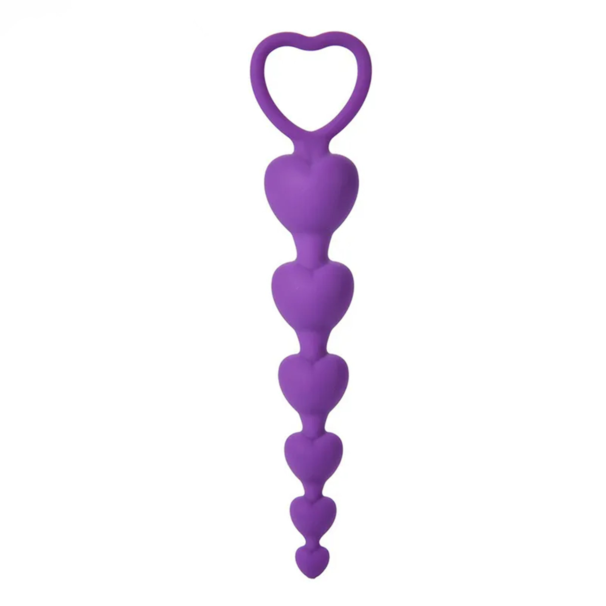 Youngwill Peach Heart Pull Beads Anal Plug