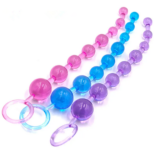 Youngwill Jelly Anal Beads Pull Ring Ball Anal plug