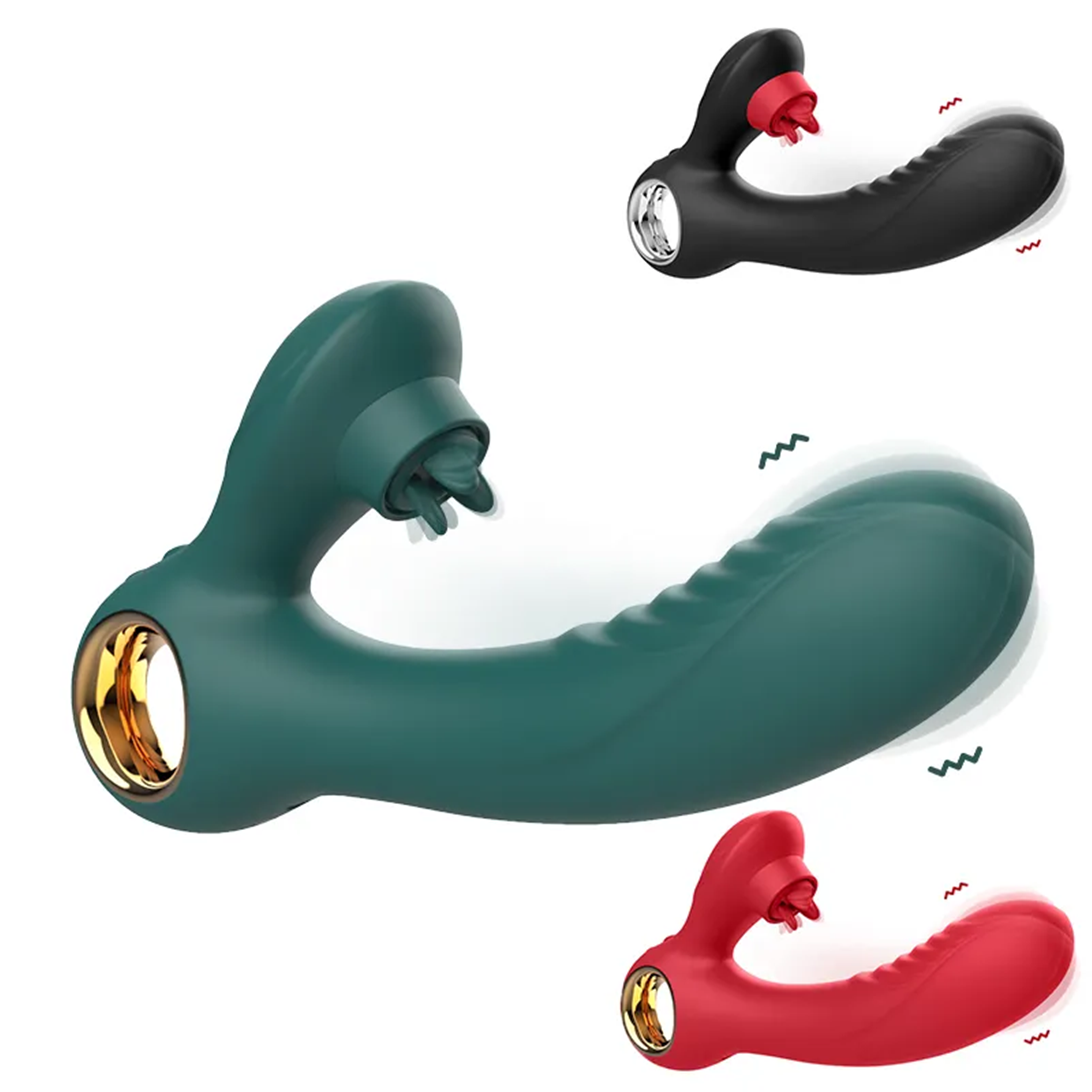 Youngwill Three Tongue Licker Dildo Vibrator