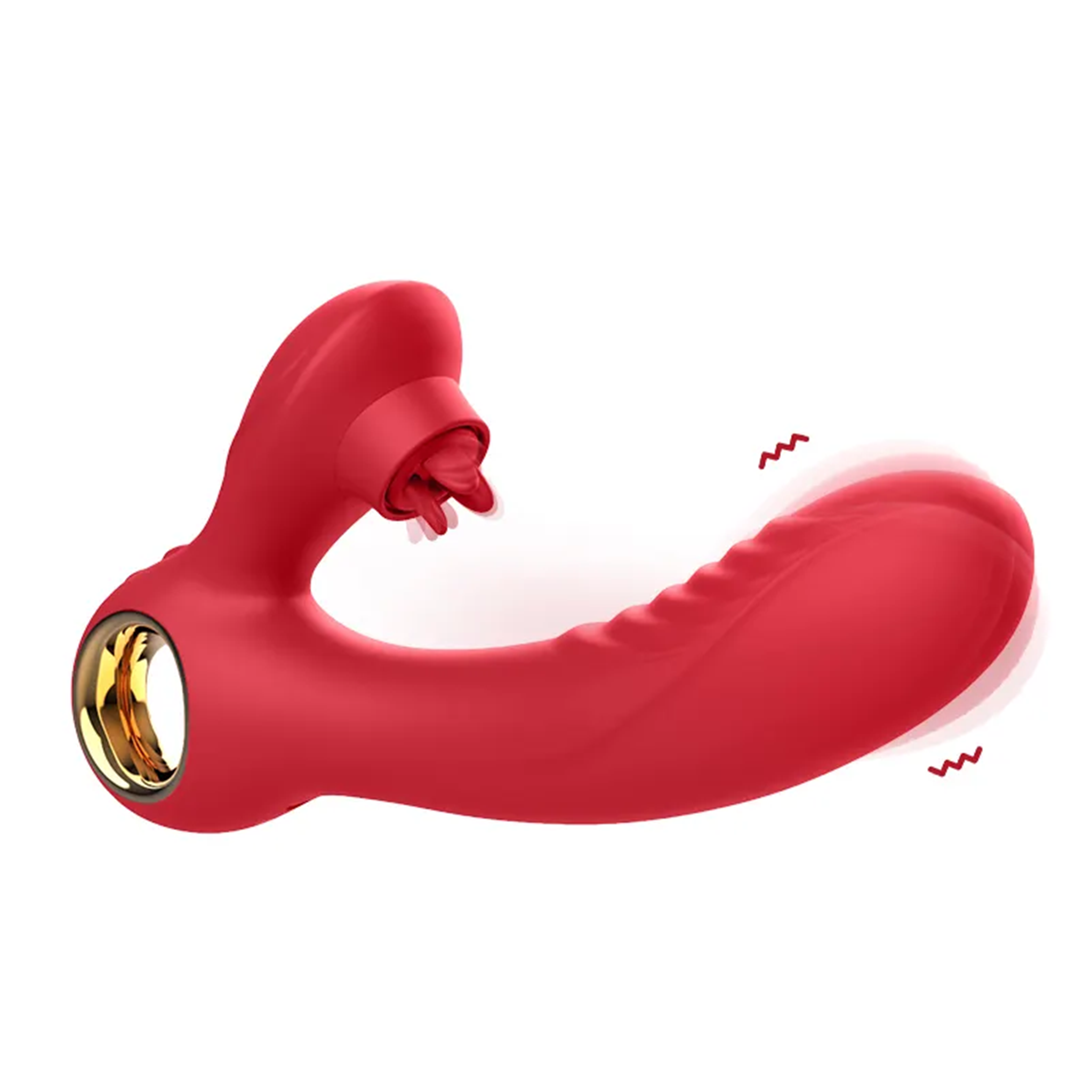 Youngwill Three Tongue Licker Dildo Vibrator