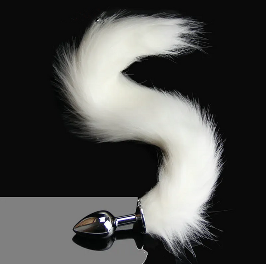 Youngwill Metal Feather Fox Tail Butt Plug