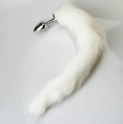 Youngwill Metal Feather Fox Tail Butt Plug