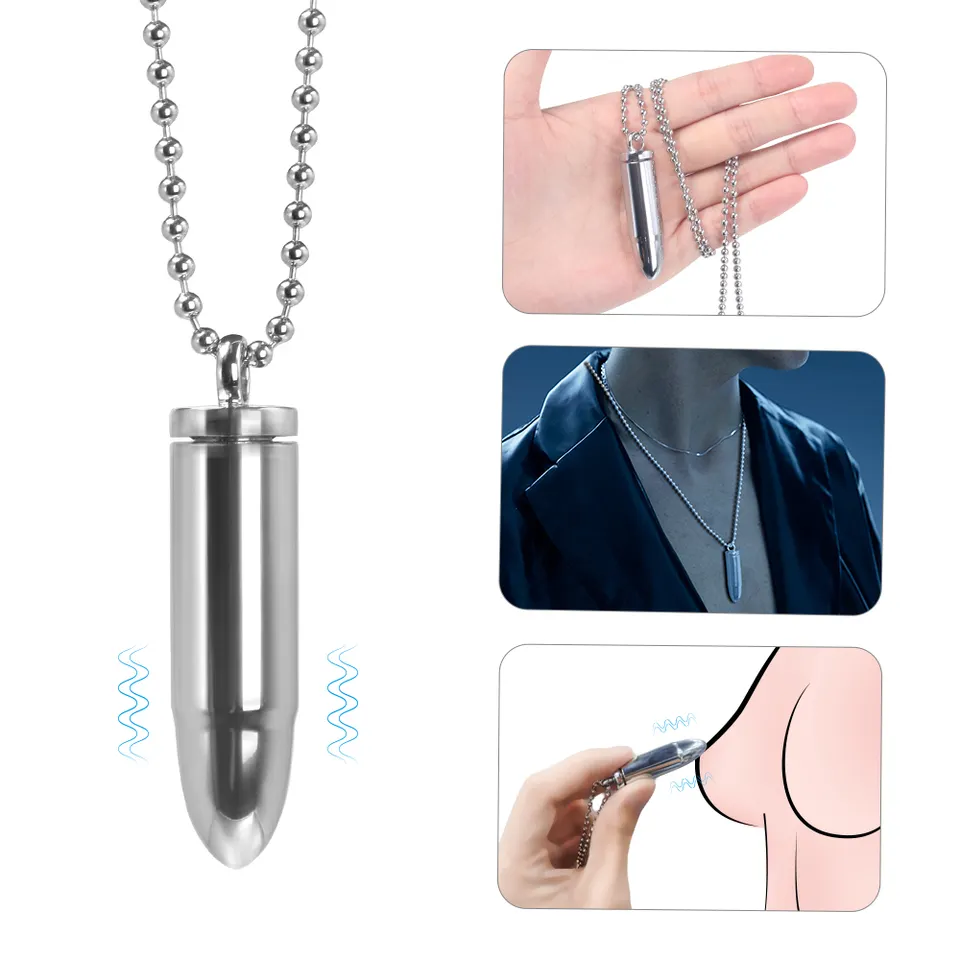 Bullet Necklace Vibrator Sex Toys for Women-usage display