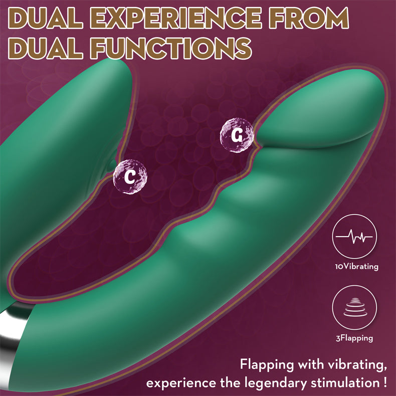 Rotating Vibrator Multi-frequency Flapping Massager-function