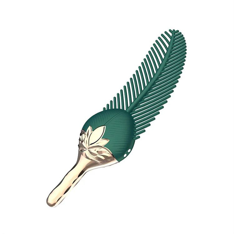 Feather Vibrator Tease Sex Toy  side view