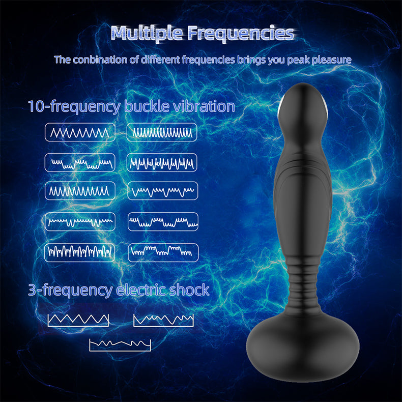  Electric Shock Buckle Anal Plug-function display