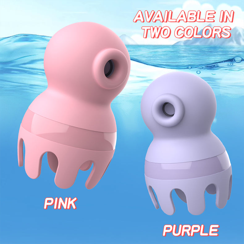 Little Octopus Sucking & Tongue Licking Vibrator-two colors