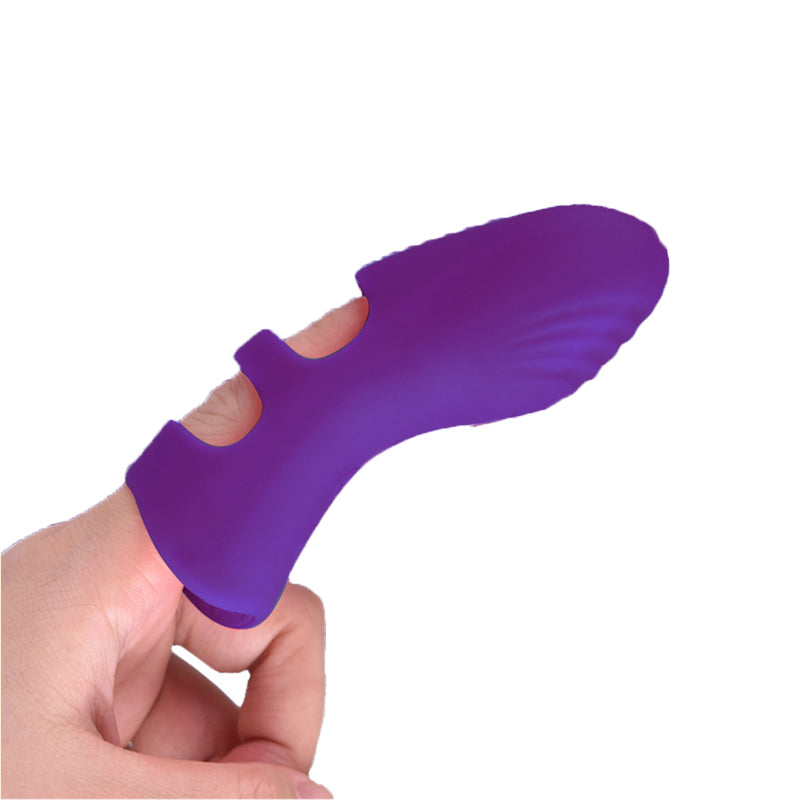 Finger Cot Vibrator Clitoral G-spot Stimulator usage display