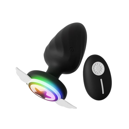Youngwill Remote Control Vibrating Butt Plug with LED Light