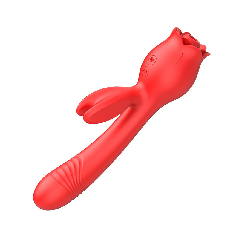 Youngwill Rose Telescopic Sucking Three-head Vibrator