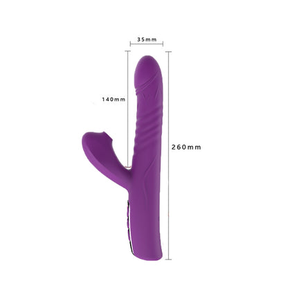 Youngwill Telescopic Suction Rabbit Vibrator