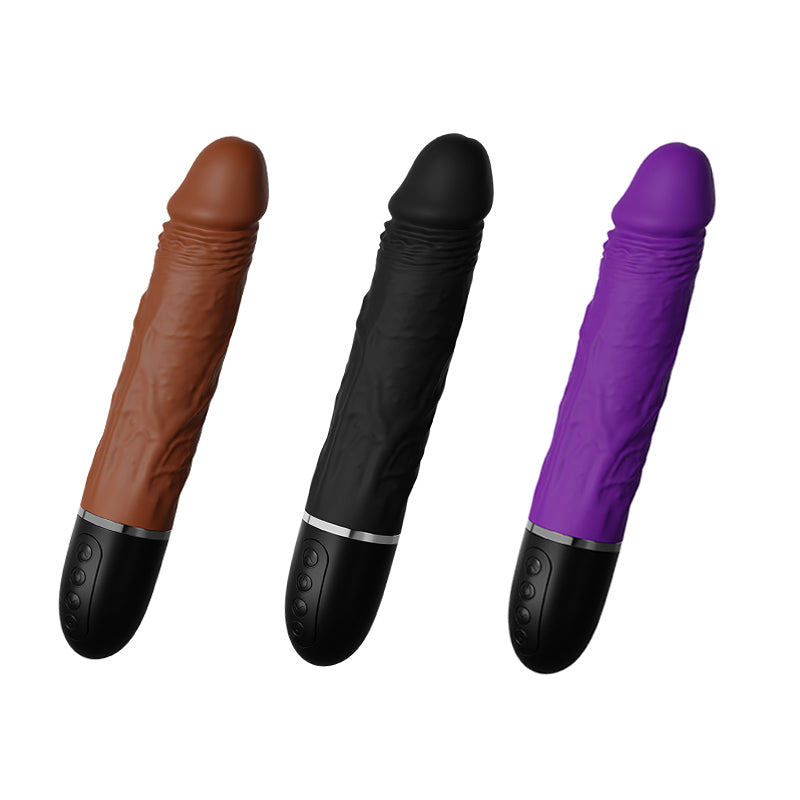 G-spot Dildo Vibrator-three colors side view