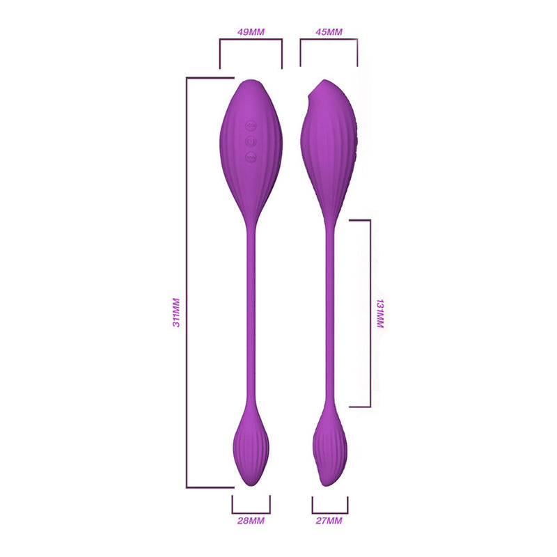 Double-ended Love Egg Vibrator-size