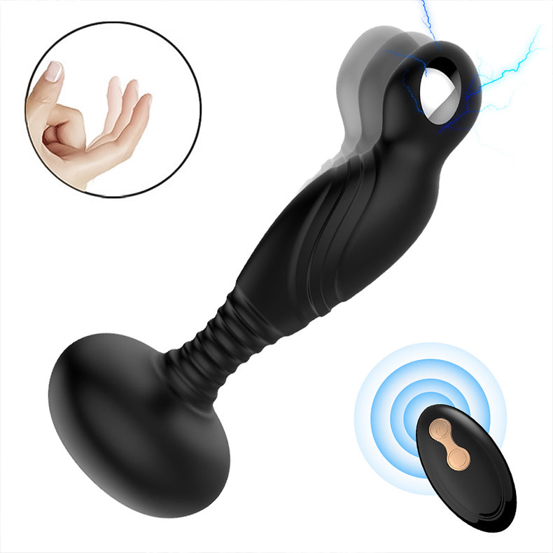  Electric Shock Buckle Anal Plug-main image