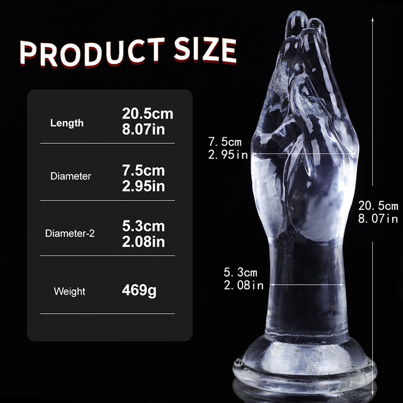 Hand Shape TPE Dildo-size