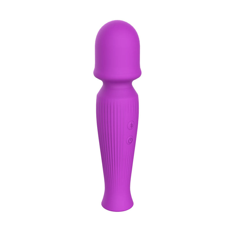 Mocha Mini Massager Wand Vibrator front view  purple