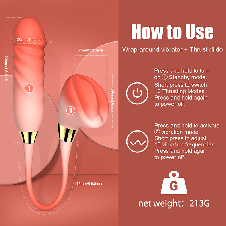 G-spot Telescopic Vibrator - Youngwill