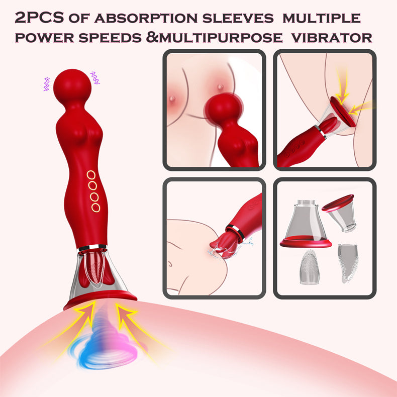 3 in 1 Multi-function Sucking Vibrator  function- Youngwill