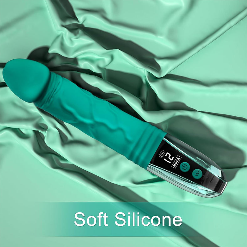 Youngwill Simulative Dildo G-spot Vibrator with Digital Display