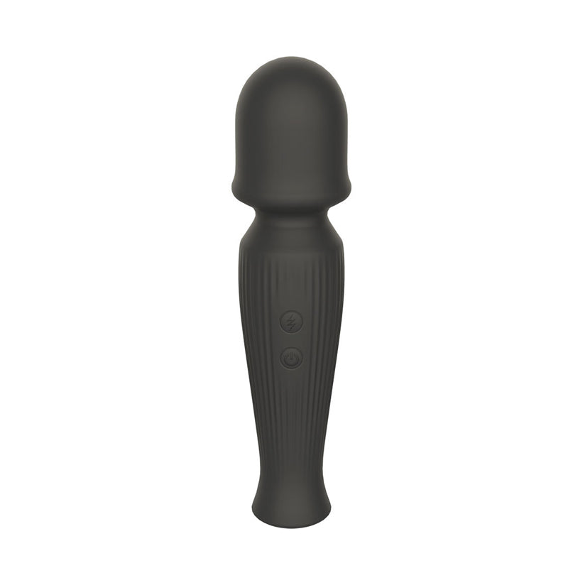 Mocha Mini Massager Wand Vibrator  Front view black