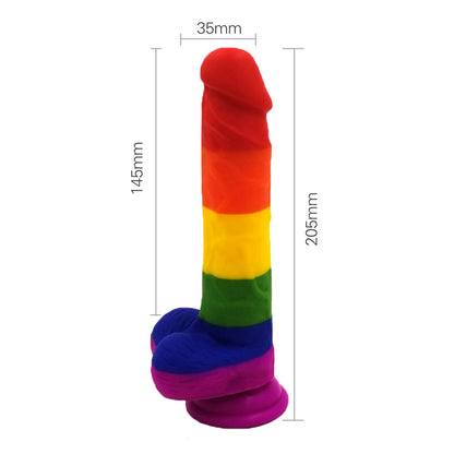 Youngwill Rainbow Silicone Dildo