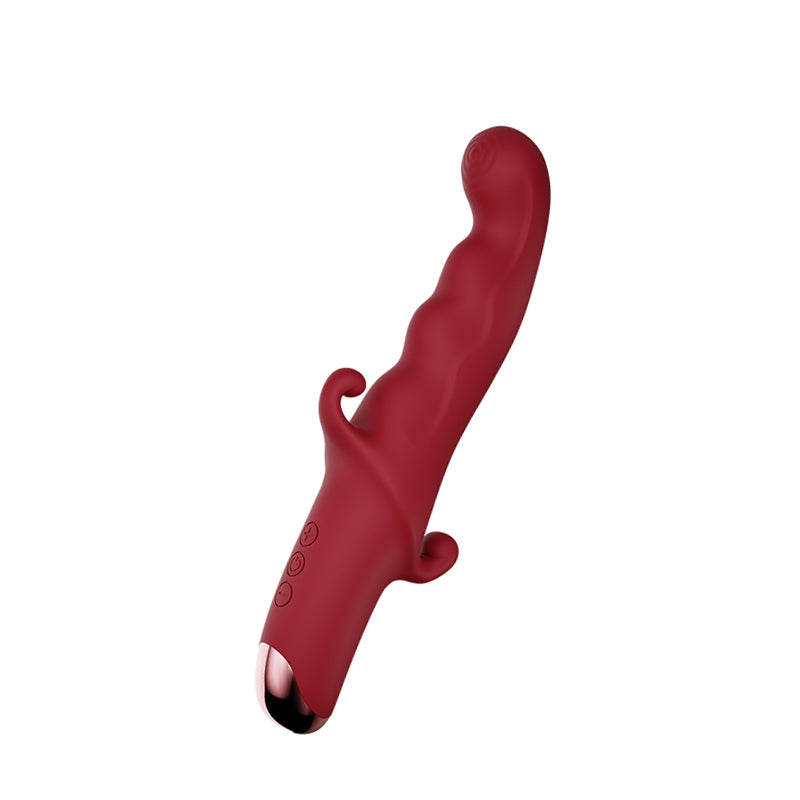 Female G Spot Dildo Vibrator Wine red