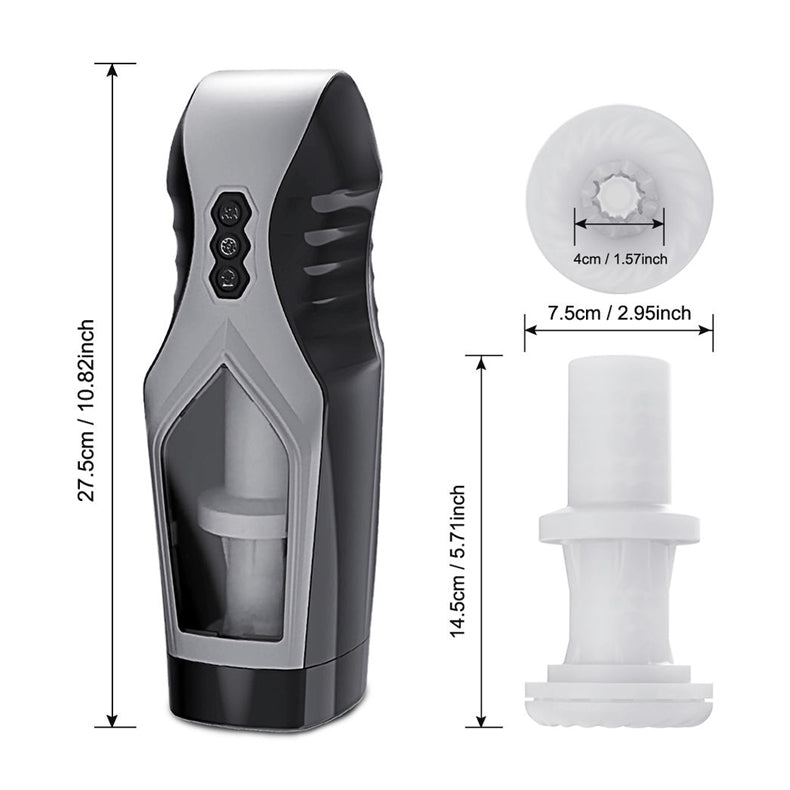  Automatic Thrusting Sucking Male Masturbator Sex Toy for Men structure chart 5