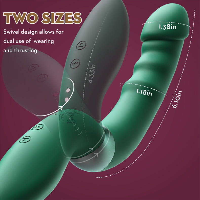 Rotating Vibrator Multi-frequency Flapping Massager-two sizes