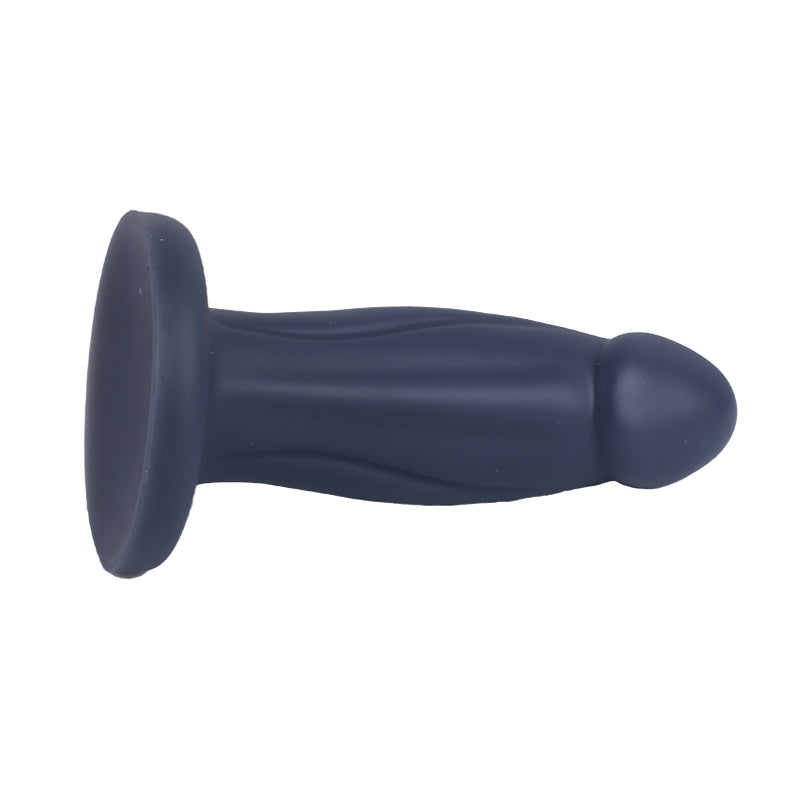 Liquid Silicone Anal Plug Dragon Dildo-black lying down