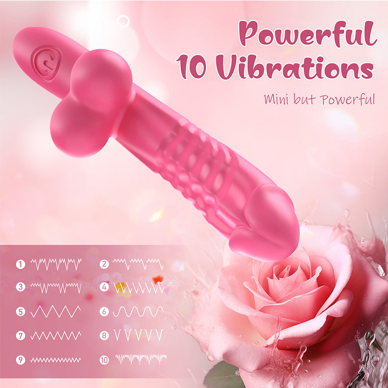 Youngwill 4 Inch Mini Dildo Vibrator Christmas Gift