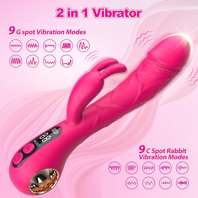 Youngwill Rabbit Vibrator with LED Display