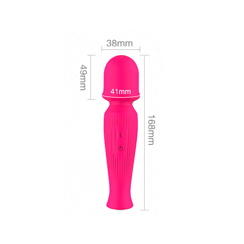 Mocha Mini Massager Wand Vibrator size