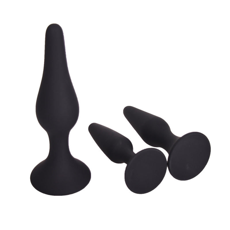 Youngwill Silicone Anal Plug Three-piece Set