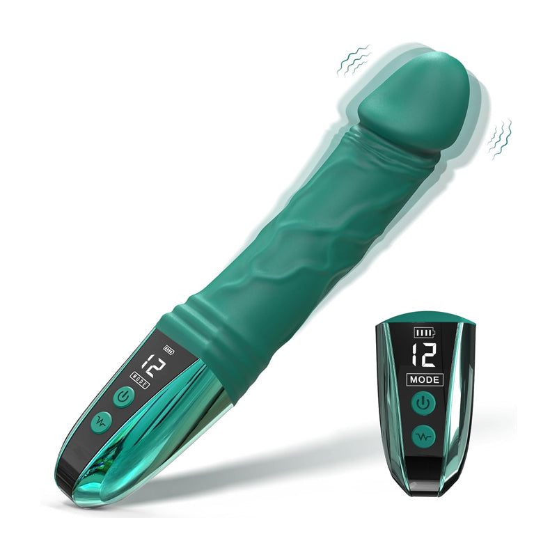 Youngwill Simulative Dildo G-spot Vibrator with Digital Display