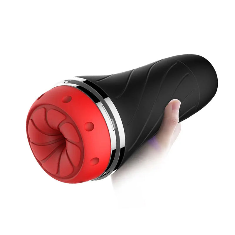 Automatic Telescopic Male Masturbator Front view red