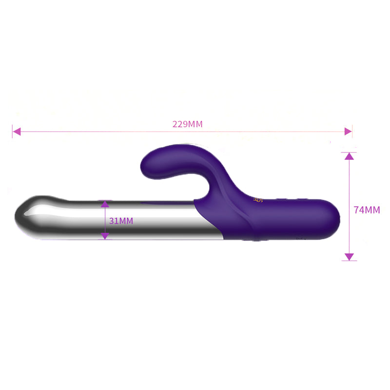 Dual Vibration Rabbit Vibrator-size